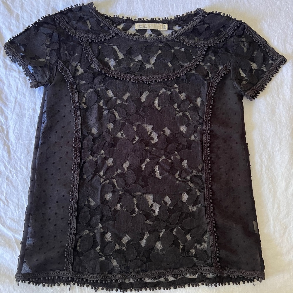 Detailed sheer Madewell top
